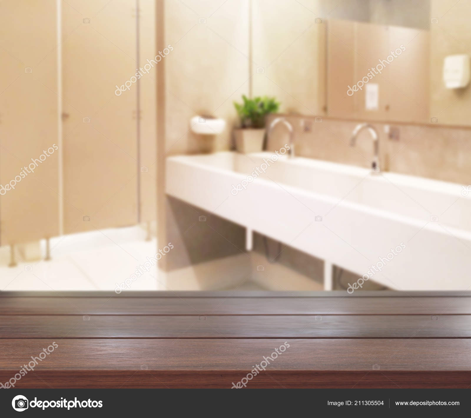 Download Table Top Blur Bathroom Background Stock Photo Image By C Nuttapoldpspt 211305504
