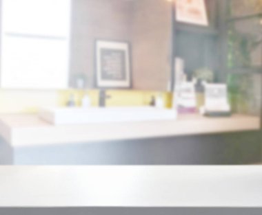 Masa üstü ve arka plan bulanıklık banyo