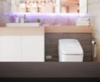 Masa üstü ve arka plan bulanıklık banyo