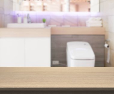 Masa üstü ve arka plan bulanıklık banyo