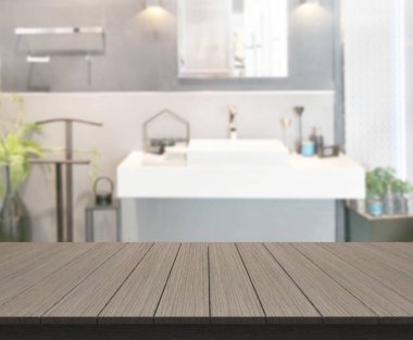 Masa üstü ve arka plan bulanıklık banyo