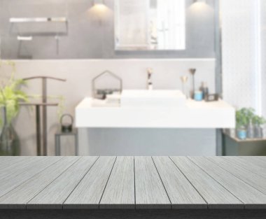 Masa üstü ve arka plan bulanıklık banyo