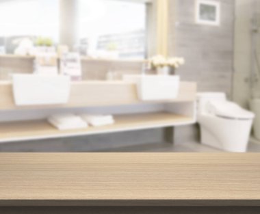 Masa üstü ve arka plan bulanıklık banyo