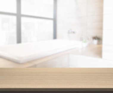 Masa üstü ve arka plan bulanıklık banyo