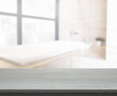 Masa üstü ve arka plan bulanıklık banyo