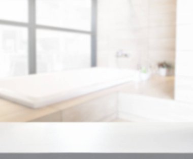 Masa üstü ve arka plan bulanıklık banyo