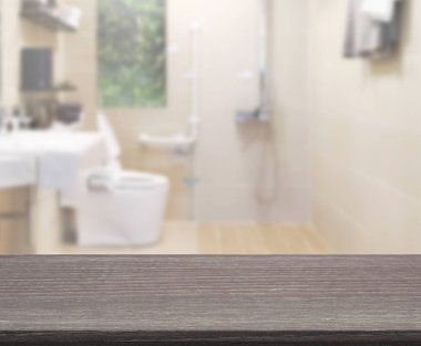 Masa üstü ve arka plan bulanıklık banyo
