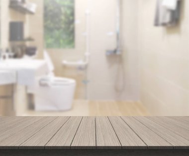 Masa üstü ve arka plan bulanıklık banyo