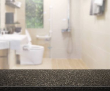 Masa üstü ve arka plan bulanıklık banyo