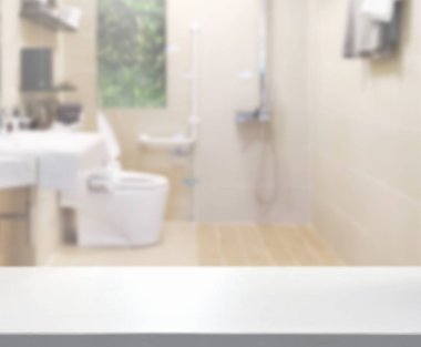 Masa üstü ve arka plan bulanıklık banyo