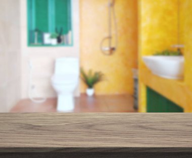 Masa üstü ve arka plan bulanıklık banyo