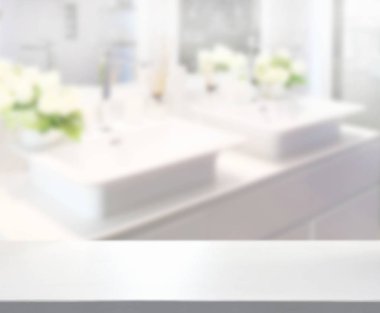 Masa üstü ve arka plan bulanıklık banyo