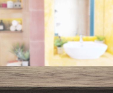 Masa üstü ve arka plan bulanıklık banyo