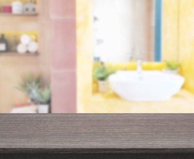 Masa üstü ve arka plan bulanıklık banyo