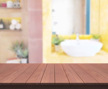 Masa üstü ve arka plan bulanıklık banyo