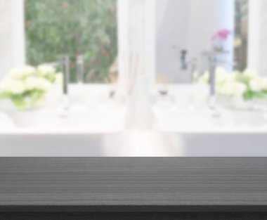 Masa üstü ve arka plan bulanıklık banyo