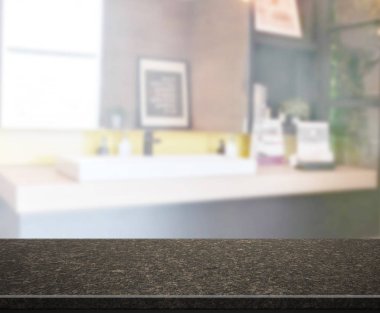 Masa üstü ve arka plan bulanıklık banyo