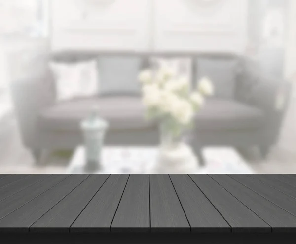 Tabel Top Blur Living Room Background — Stok Foto