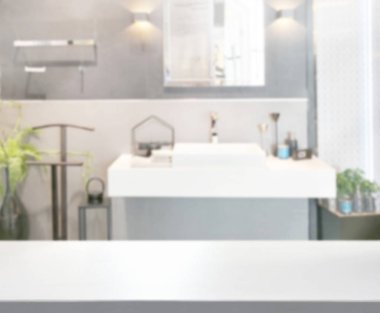 Masa üstü ve arka plan bulanıklık banyo