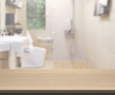 Masa üstü ve arka plan bulanıklık banyo