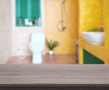 Masa üstü ve arka plan bulanıklık banyo