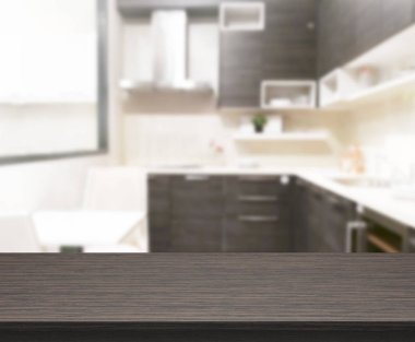 Masa üstü ve arka plan bulanıklık mutfak Oda