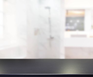 Masa üstü ve arka plan bulanıklık banyo