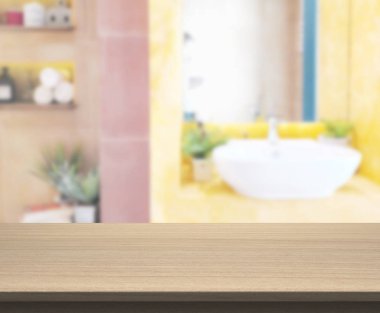 Masa üstü ve arka plan bulanıklık banyo