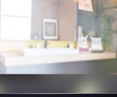 Masa üstü ve arka plan bulanıklık banyo