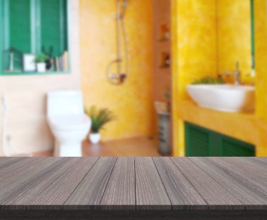 Masa üstü ve arka plan bulanıklık banyo