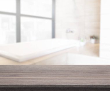 Masa üstü ve arka plan bulanıklık banyo