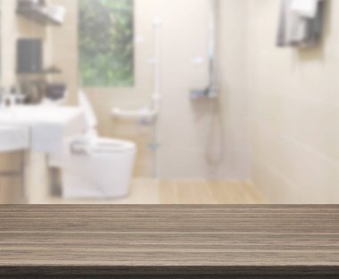 Masa üstü ve arka plan bulanıklık banyo