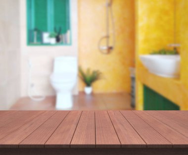 Masa üstü ve arka plan bulanıklık banyo