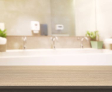 Masa üstü ve arka plan bulanıklık banyo