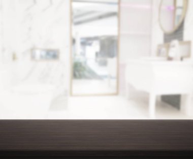 Masa üstü ve arka plan bulanıklık banyo