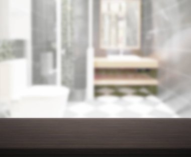 Masa üstü ve arka plan bulanıklık banyo