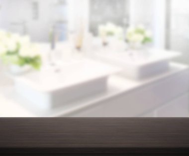 Masa üstü ve arka plan bulanıklık banyo