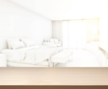 Yatak odasındaki Masa Üstü ve Görüntü Arkaplanı