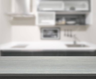 Masa üstü ve arka plan bulanıklık mutfak Oda