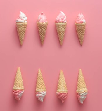 Arka Plan için Pembe Tatlı Sevgililer Kavramı