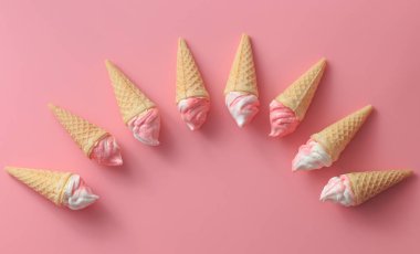 Arka Plan için Pembe Tatlı Sevgililer Kavramı