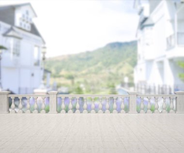 Balkon ve Teras dış arka plan bulanıklık