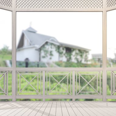 Balkon ve Teras dış arka plan bulanıklık