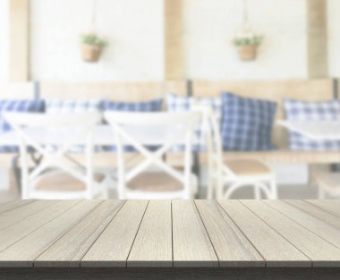 Top masa ve yemek odası arka plan bulanıklık