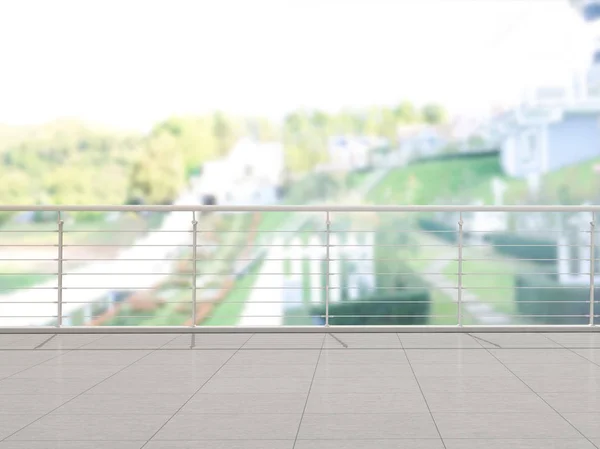 バルコニーやテラスの外観の背景をぼかし — ストック写真