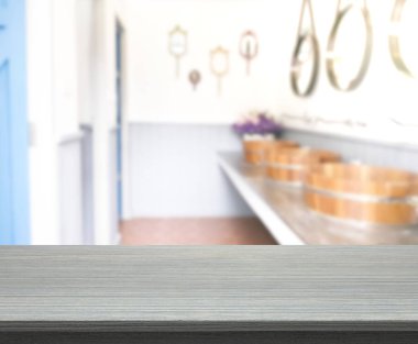 Masa üstü ve arka plan bulanıklık banyo