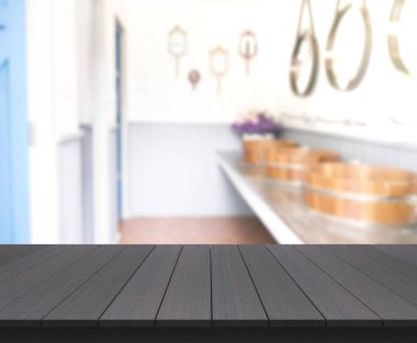 Masa üstü ve arka plan bulanıklık banyo