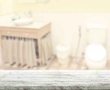 Masa üstü ve arka plan bulanıklık banyo