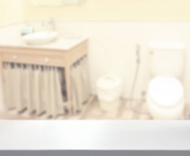 Masa üstü ve arka plan bulanıklık banyo