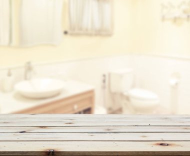 Masa üstü ve arka plan bulanıklık banyo